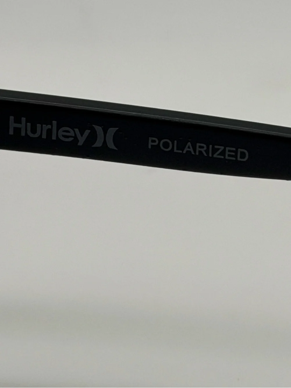 Hurley Matte Black Rectangular Sunglasses
